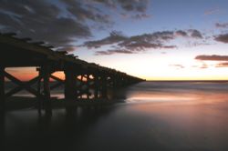 1 mile jetty sunset time lapse natual ligh canon 20D by Justin Bauer 